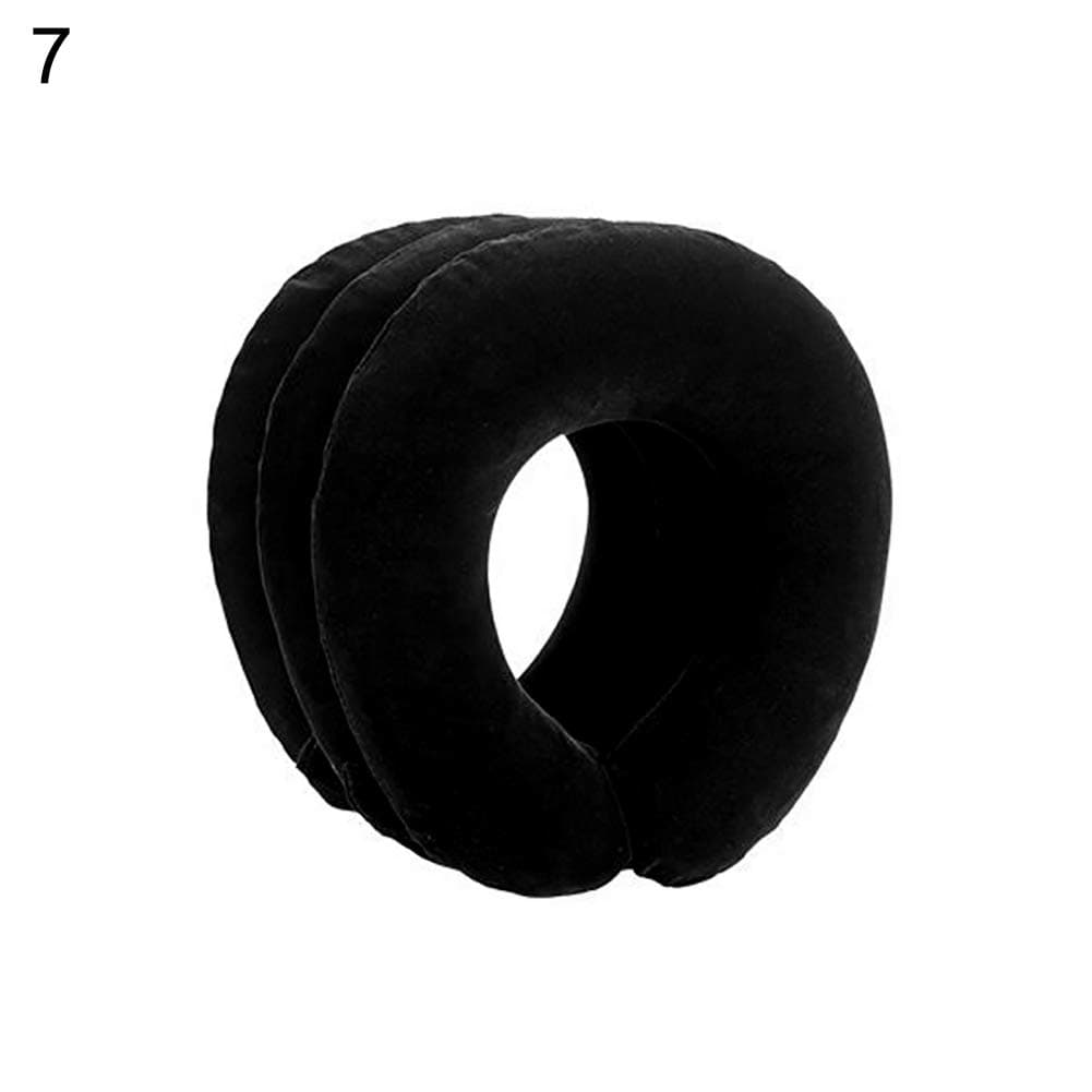 Shentesel Neck Cervical Traction Device Inflatable Collar Head Back Neck Pain Reliever - Black