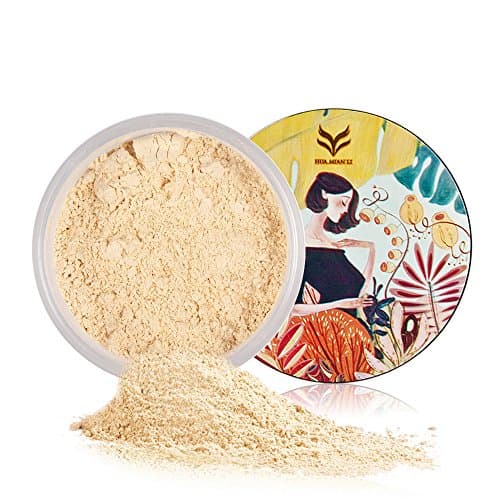 HML Professional Loose Setting Powder Foundation and Higlighting Face Powder With Velvet Puff (Skin Color)