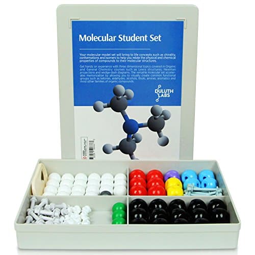 Duluth Labs Organic Chemistry Molecular Model Student Set - (54 Atoms and 70 Bond Parts) - MM-003
