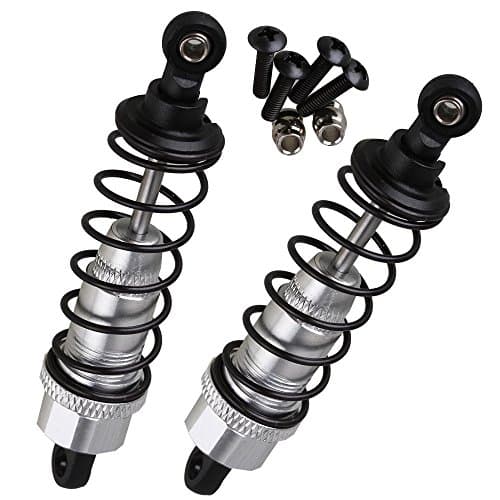Yiguo 2pcs Aluminium K949-010 Front Shock Absorbers for RC 1:10 WL-K949 Off Road Car Silver