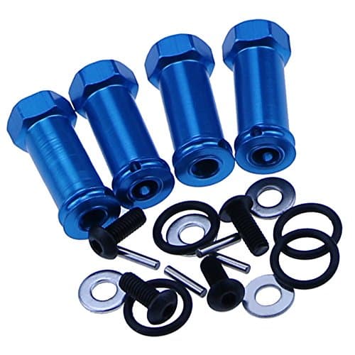 1 Set Blue Aluminum 12mm Wheel Hex Hub Extension Adapter 30mm for 1:10 RC Model Car