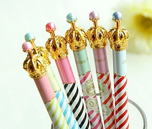Rashen(TM) 6 Cute Creative Ballpoint Pens Crown