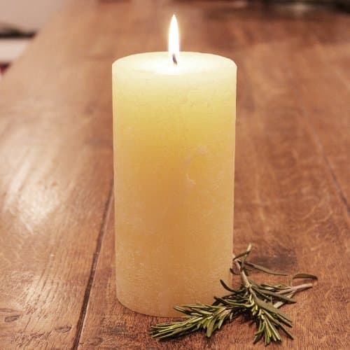 St Eval Rustic Pillar Candle 3x6 inch. BAY & ROSEMARY. An exclusive pour for Casa Candles Of Our Best Selling Scent. by St Eval Candle