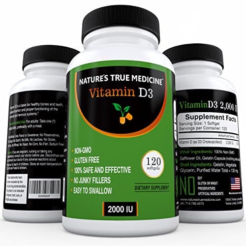 Vitamin D3 2000iu Supplement with Premium Quality Ingredients - High Potency D-3, Non-GMO, No Soy, Gluten, or Harmful Fillers – USA Made, Mini Liquid Softgels - 120 capsules