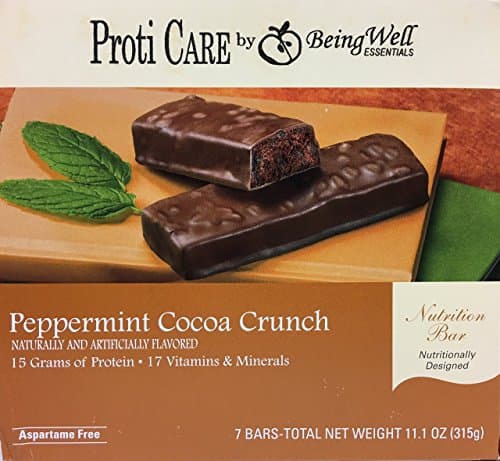 Proti Care Protein Bars - 15grams Protein - 7 Servings (Peppermint Cocoa Crunch)