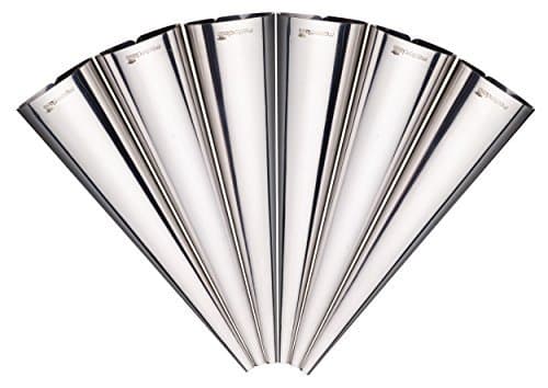Master Class Stainless Steel Cream Horn Moulds, 14 cm (Set of 6)