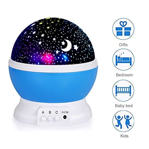 Foreverrise Baby Night light Lamp, Star Projector Rotating Star Light, Night Lights Projector for Bedroom, Festival Gifts for Women Kids, Star Light Rotating Projector, Women Kids for Christmas Gifts