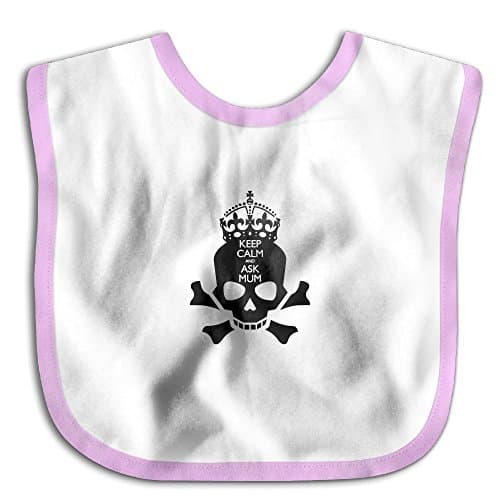 Lotsll Keep Calm Ask Mum Baby Bib Funny Soft Waterproof Bandana For Teething And Drooling Boys Girls