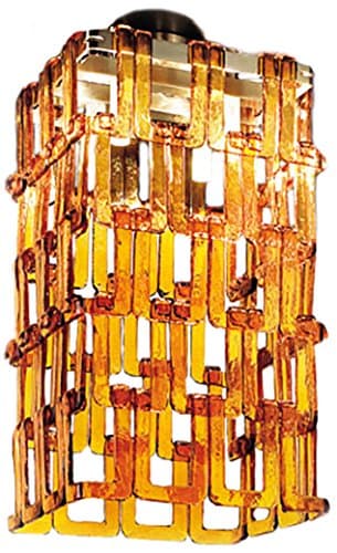 Evi Style Tessuti PL Maxi Ceiling Light, 13.8", Smoke Grey