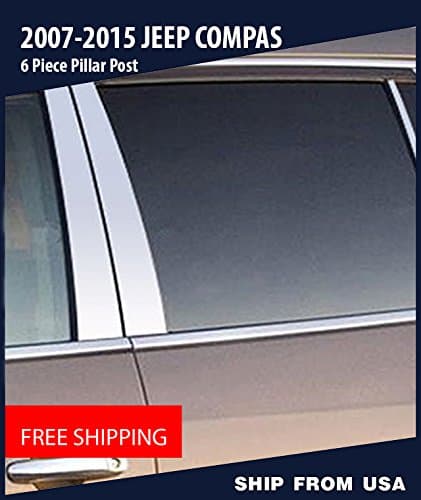Broadfeet Jeep Compas 2007-2015 Pillar Post Trim 6pcs