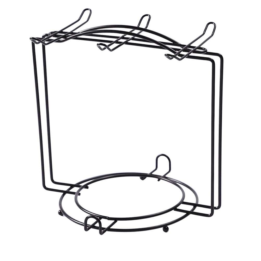 Quitd Cup Holder Bold Black, Painted Iron Coffee Cup Holder, Put 6 Saucers and 6 Cup Holders