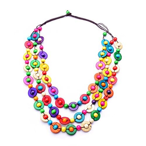 Bohemia Ethnic Long Necklace & Pendant Multi Layer Beads Jewelry Vintage Statement Handmade