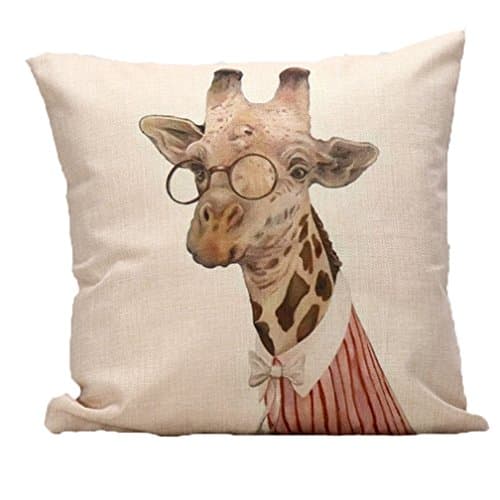 Cushion Covers 18" X 18", AODOB Cotton Linen Decorative Throw Pillow Case Square Cushion Cover