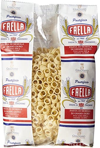 Faella Anelli Rigati Pasta – IGP Gragnano - 1.1 lb