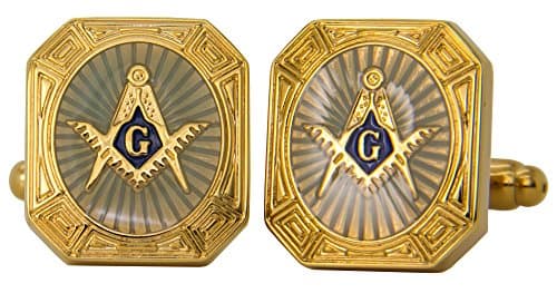 Vittorio Vico Round Corners Masonic Cufflinks