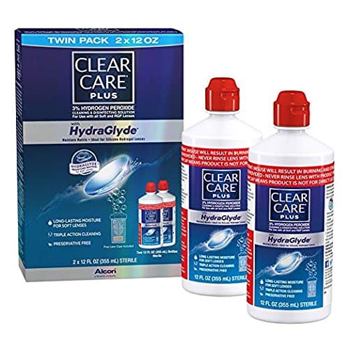 Clear Care Plus Cleaning and Disinfecting Solution with Lens Case, Twin Pack (3 Pack)
