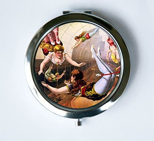 Circus Trapeze Artist Compact Mirror Pocket Mirror