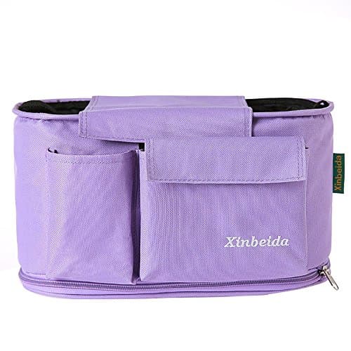 Alisagoo Premium Stroller Organizer - Universal Fit (Purple)