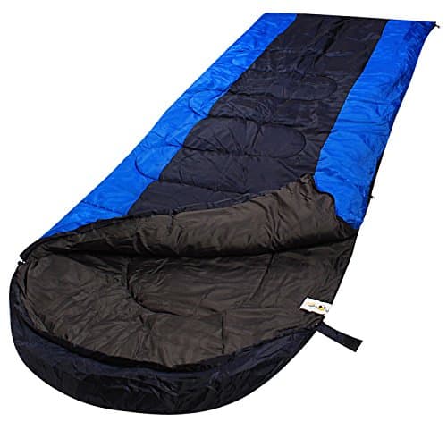 RuggedTrails® All Season Waterproof Hooded Sleeping Bag (Single) with Compression Carry Bag