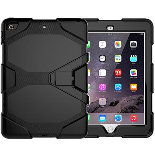 NEW ipad 9.7 2017 case ,Bingcok Heavy Duty Shockproof Three Layer Hard PC+Silicone Hybrid High Impact Resistant Defender Full Body Protective Case