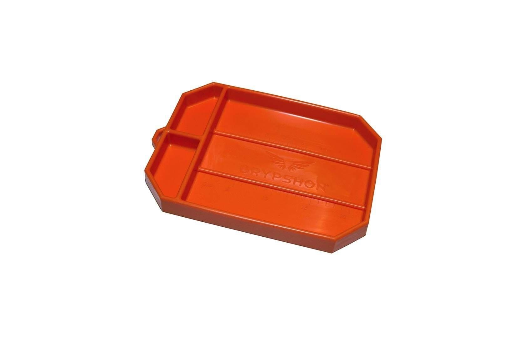 Tool Tray, Grypmat, 8 x 12 in, Rectangular, 1 in Thick, Chemical Resistant, Silicone, Orange, Each
