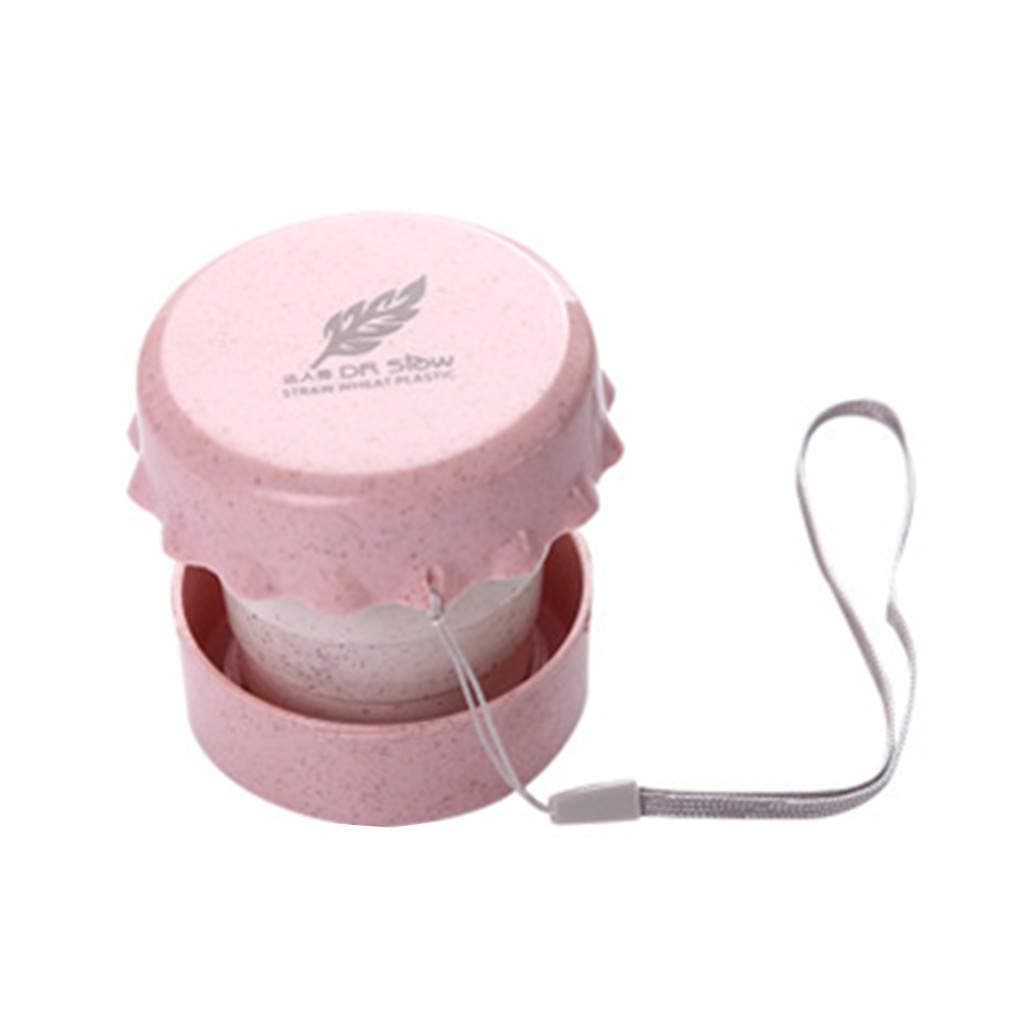 Prochive Portable Folding Cup Wheat Straw Collapsible Cup Home Travel Tea Water Telescopic Mug Outdoor Drinking Cup for Travel Camping Hiking