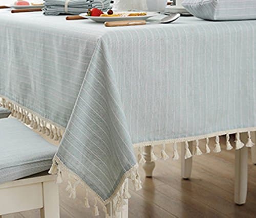 SiYANG" Everyday Kitchen Tablecloth Different Sizes Offered Dining Room Kitchen Rectangular Table Cover (Grey 39.3 X 55In)