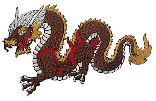 Dragon Patch Iron on Embroidered Applique for Clothes Jeans Jackets (Small, 10)