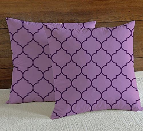 Tyler Wolf Gunter Home Decor Accent Pillow 17-inch (set of 2), Moroccan Lantern shaped purple