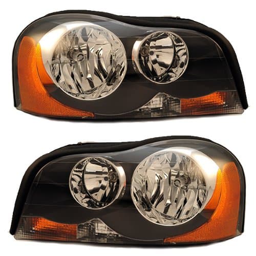 Compatible with 03-13 Volvo XC-90 Headlight Headlamp Head Light Lamp Left & Right Side Set PAIR
