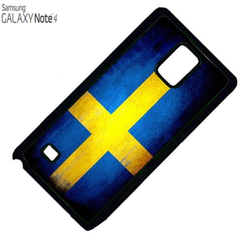 Sweden Flag Samsung Note 4 PLASTIC cell phone Case / Cover Great Gift Idea