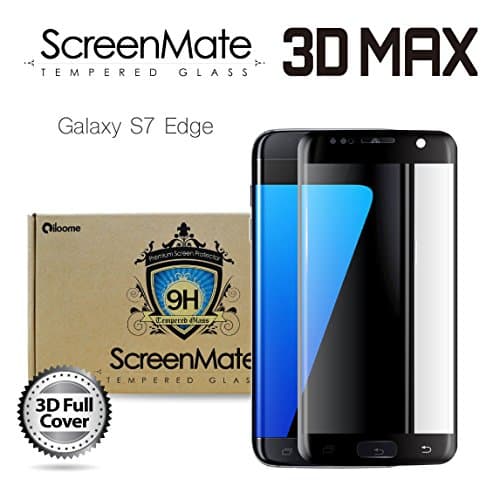 ScreenMate 3D Max Full Cover Tempered Glass Screen Protector (Samsung Galaxy S7 edge - Black)