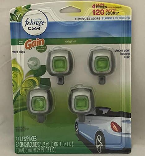 Febreze Car Vent Clips 4-pack Assorted Scents (Gain)