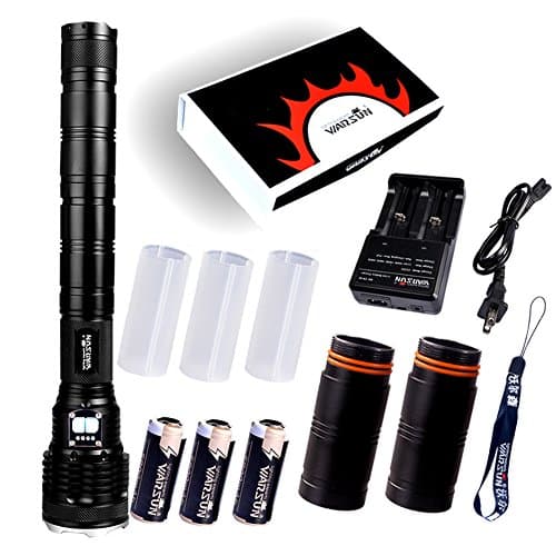 Warsun 1200Lumen Portable Long Range Led Flashlight Waterproof 6 Modes Flashlight Torch By Battery 26650 (M70l-XL)
