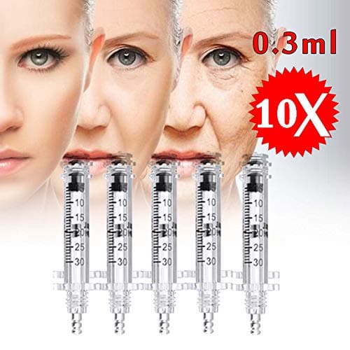 Hyaluron Pen Mesotherapy Guns No Needle Massage Atomizer Pen Kit for Remove Wrinkle Skin Rejuvenation Beauty Machine(10 Ampoule Head),A