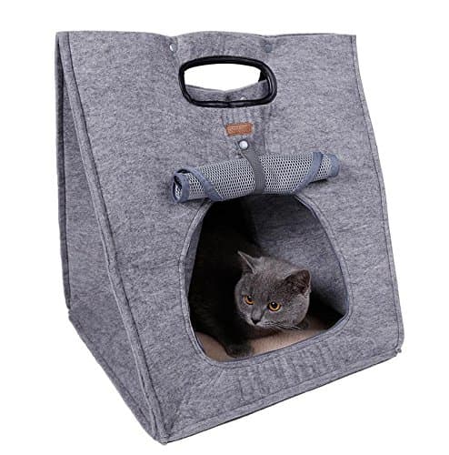 CWXW? Three-use multi-functional natural blanket cloth pet bed warm cat litter cat bed cat and dog portable fashion out of the nest , 2