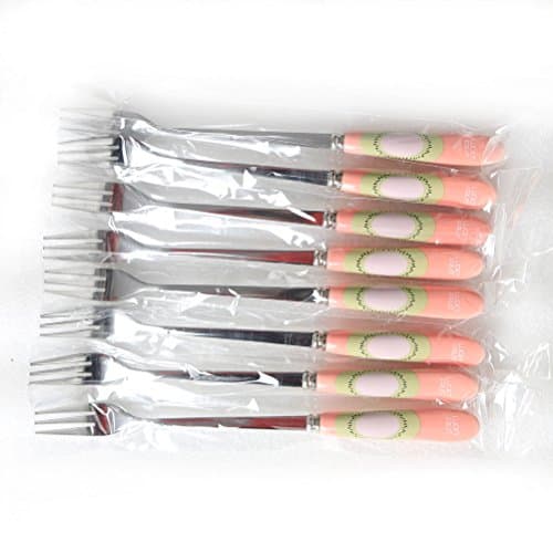 HO ISLETS Ceramic Long Handle Stainless Steel Salad Forks Wiki 8 Pieces