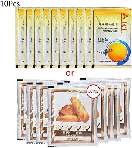 Rockrok Bread Yeast Baking Yeast Active Dry Yeast, 50g Bread Yeast Active Dry Yeast High Glucose Tolerance Kitchen Baking Supplies