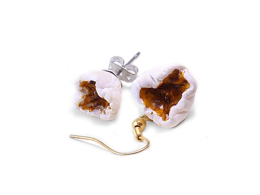 Popcorn Earrings ~ Food Jewelry