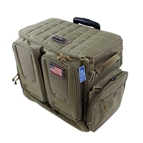 G.P.S. Tactical Rolling Range Bag, Holds 10 Handguns and Related Shooting Gear