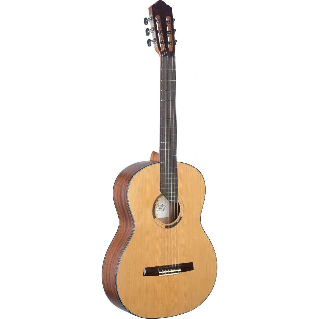 Angel Lopez ERE Classical Guitar with Solid Cedar Mahogany Natural