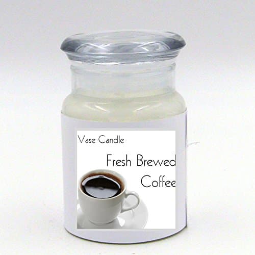 Fresh Brewed Coffee Jar | Vase Candle | 30 Hour Burn Time | Premium Soy Paraffin Wax Blend | Highly Scented | Self-Trimming Wick