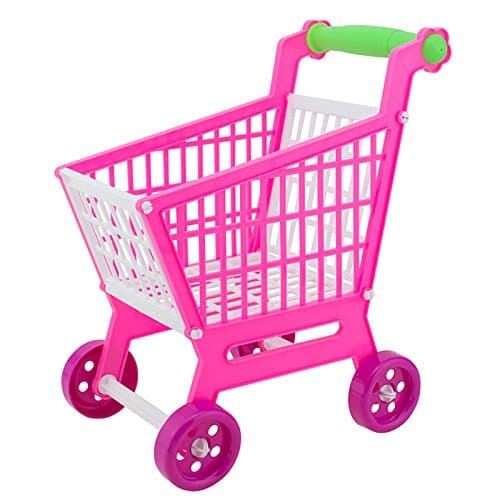 Pyage(TM) New Design 11.8'' Mini Shopping Cart Kitchen Toys with Full Grocery Food Toy Playset for Kids Toys FCI#