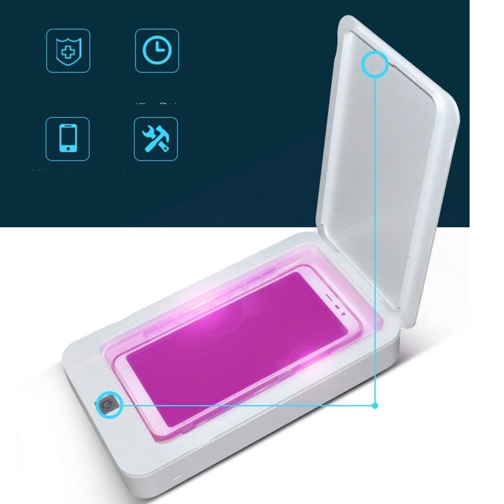 Moliiy UV Sterilization Box - 8 Minute Kills 99.99% of Germs, Disinfector Box for Mask, Watch, Earings, Beauty Tools Small Accessories