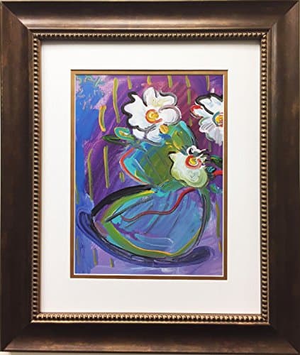 Peter Max "Vase With Flowers III" Newly CUSTOM FRAMED Art Print