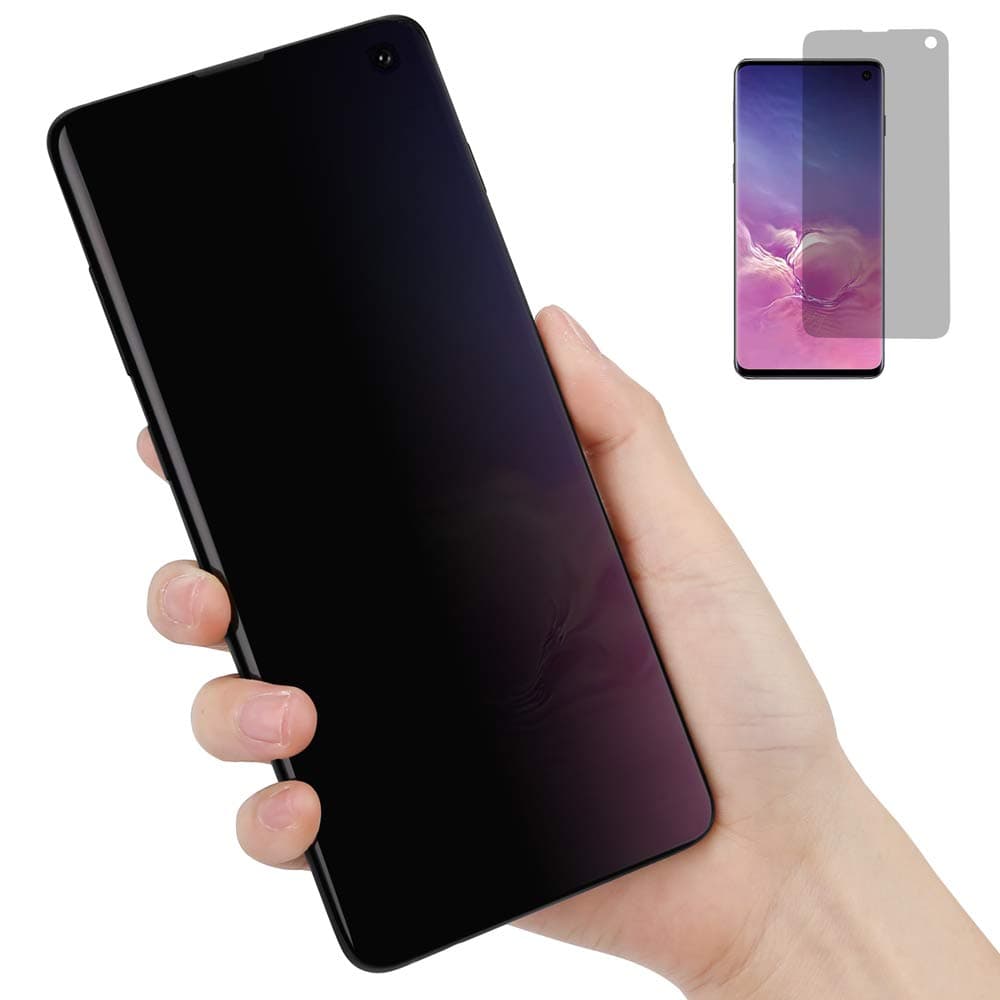 (2 Pack) ATOQUA Privacy Screen Protector Soft TPU Material, Anti Glare/Spy HD Film for Galaxy S8+ 6.2"