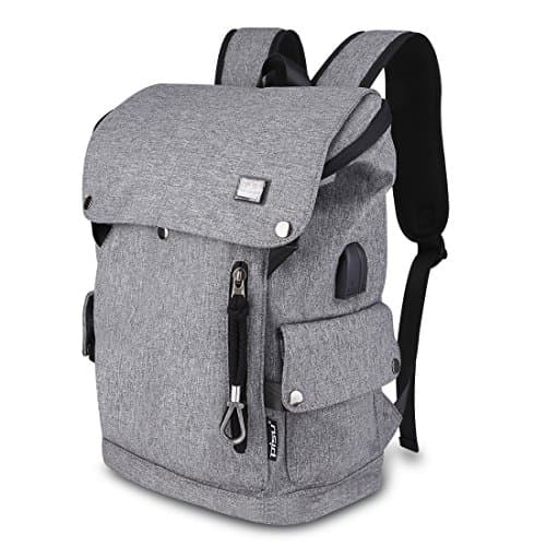 Practical High Capacity Travel Business Backpack with USB Charging Port Headphone Port, Anti-Theft Water Resistant 15.6 Inch Laptop Backpack for Men & Women