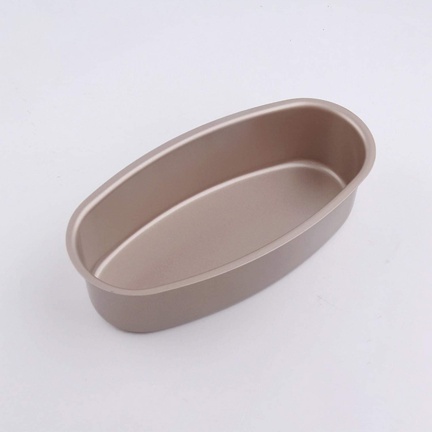 Ellipse Cheese Cake Pan 8-Inch Non-Stick Oval Cake Bread and Meat Bakeware Oven Baking Household baking tools Champagne Gold