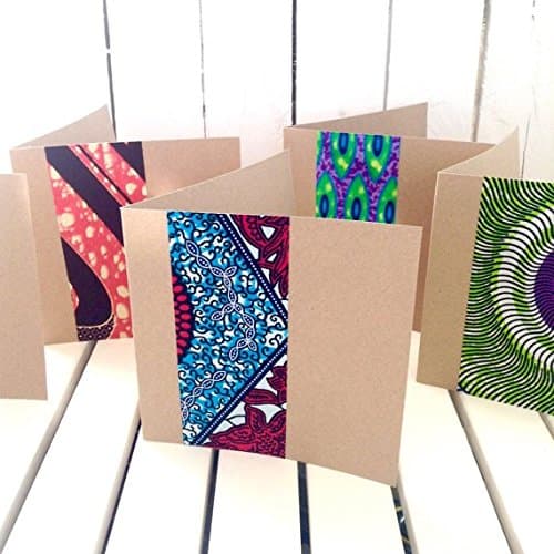 10 African wax print Wedding invites