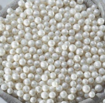 Sprinkle King White Pearls - 8 Oz container